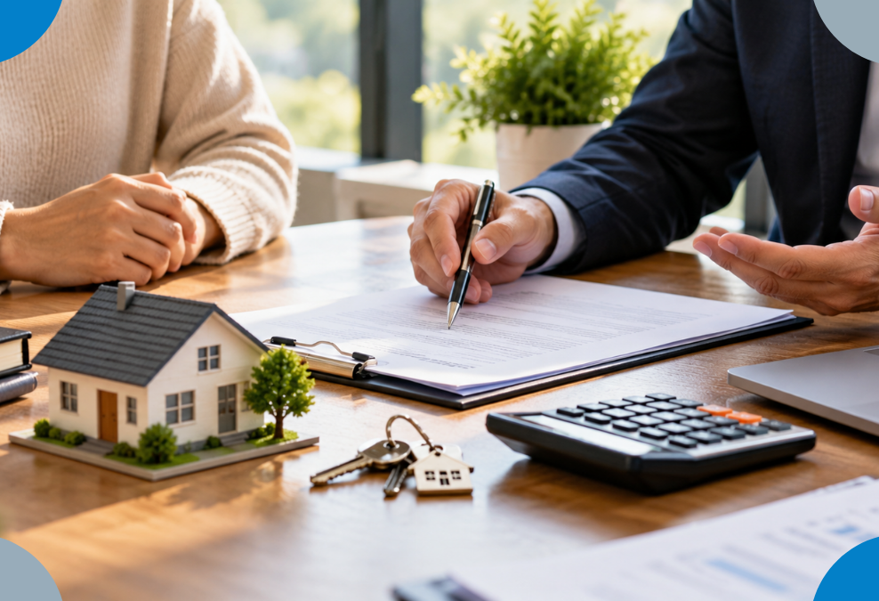 Agent explain the buying paperwork